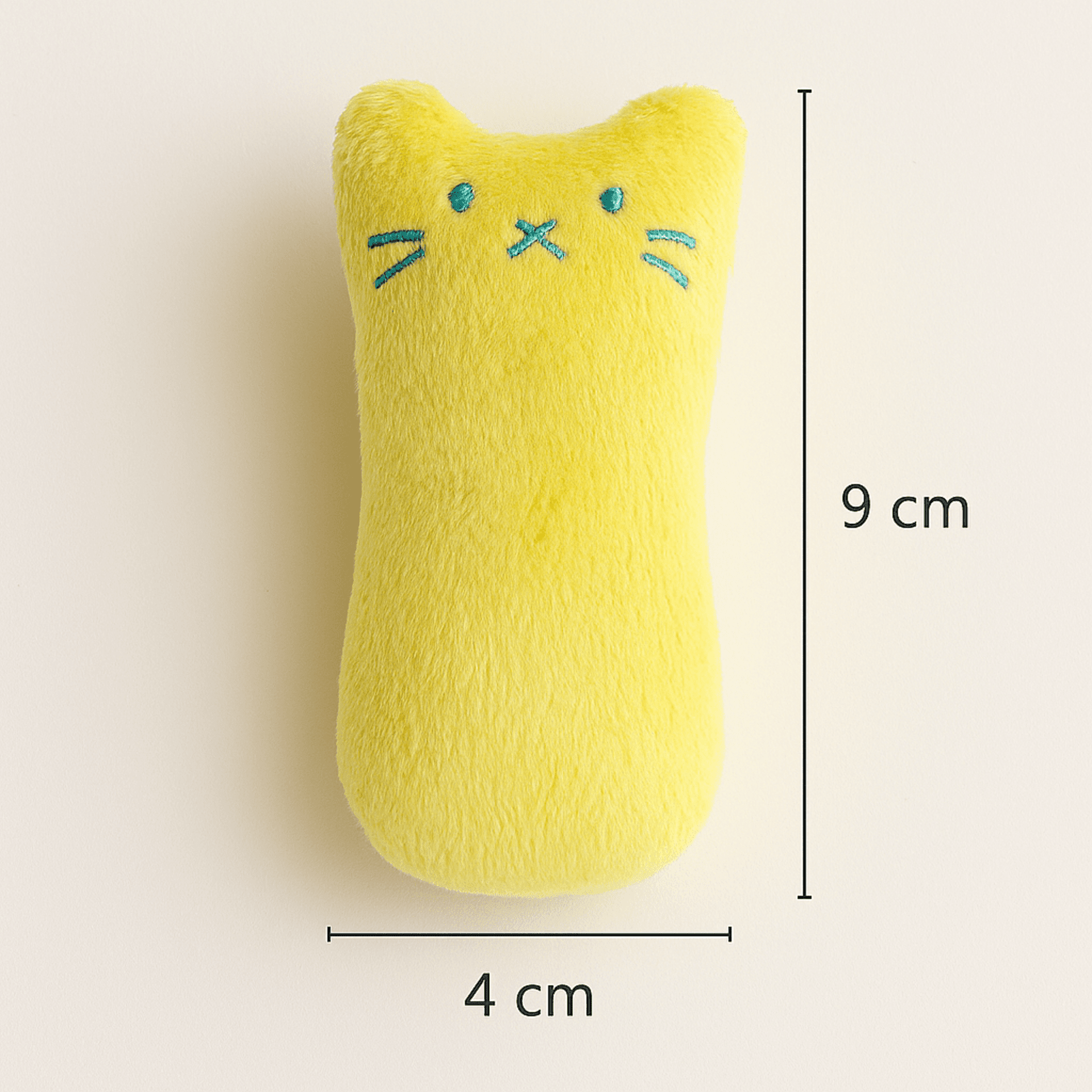 Juguete interactivo chirriante para gatos - Amarillo y Marrón - 4