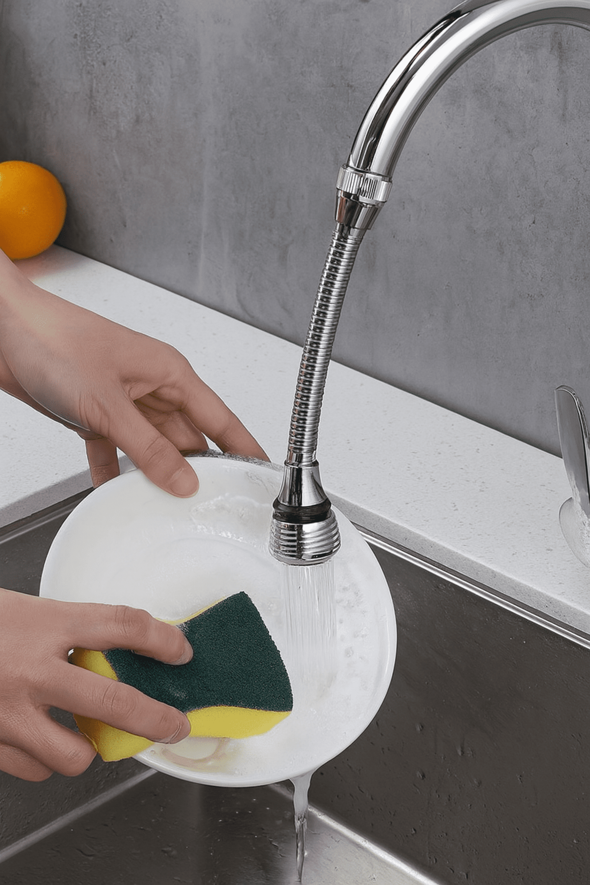 Extensor flexible para grifo – Agua fácil para niños y mayores - 1