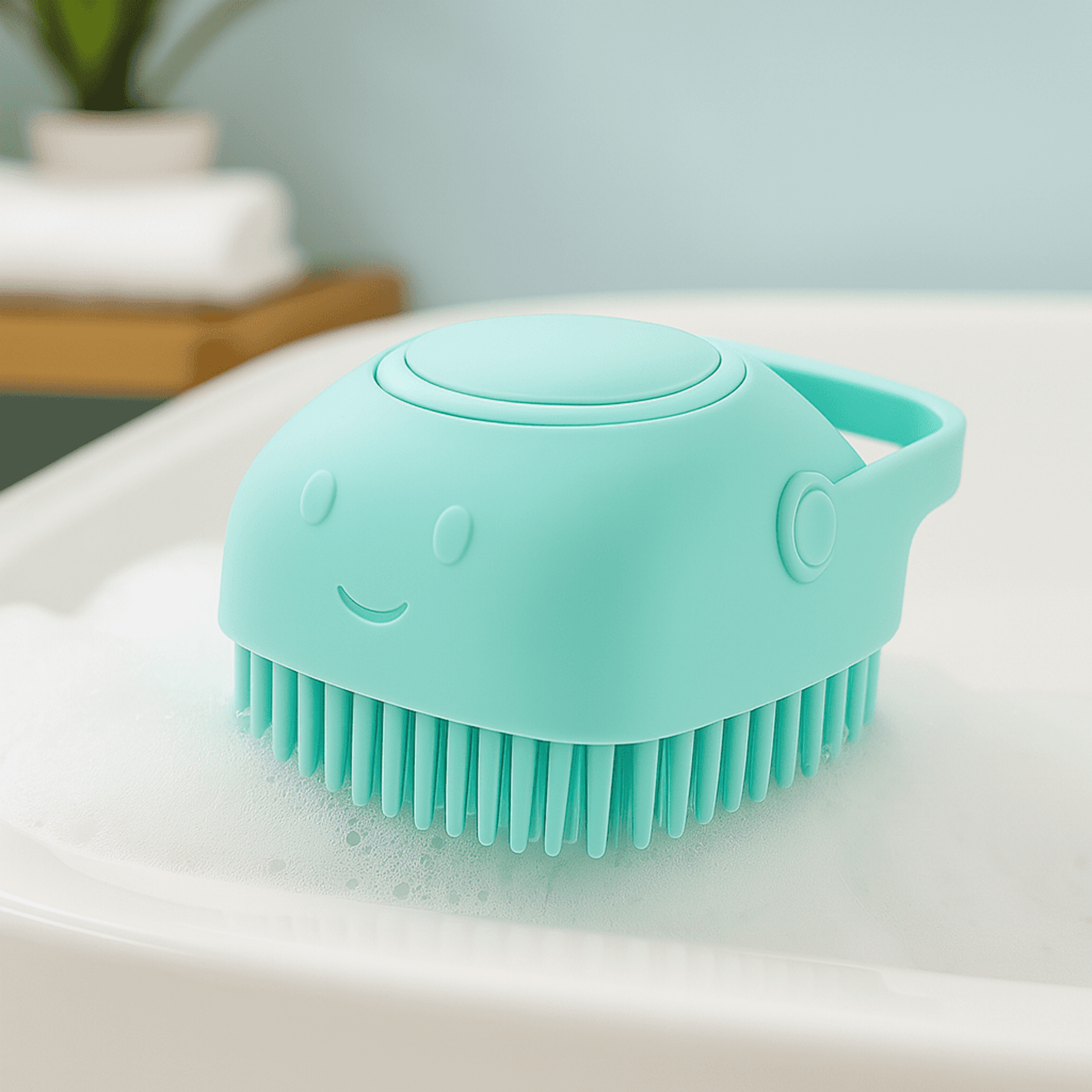 Cepillo dispensador de champú para mascotas - Silicona suave - 2