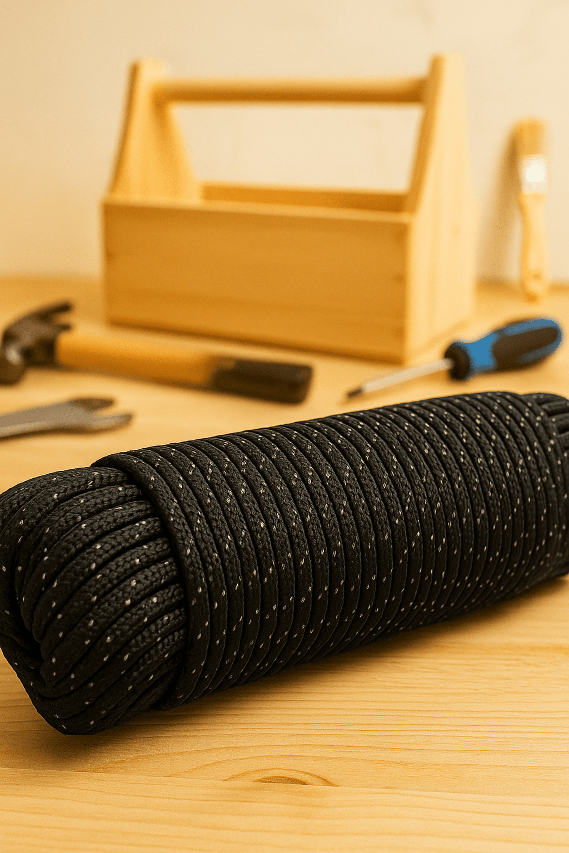 Cuerda Táctica Trenzada 4 mm – Multiusos para Senderismo y Proyectos DIY - 3