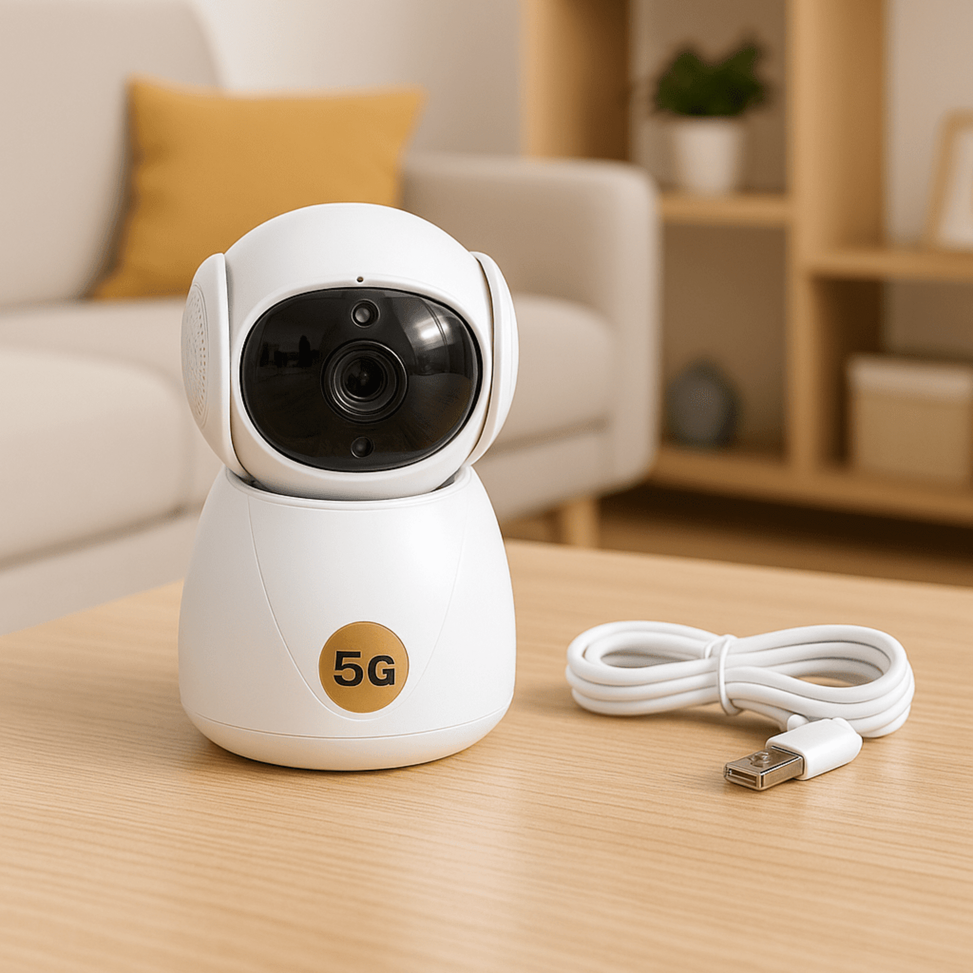 Cámara de Videovigilancia PTZ HD 5G | Visión Nocturna y Audio Bidireccional - 1