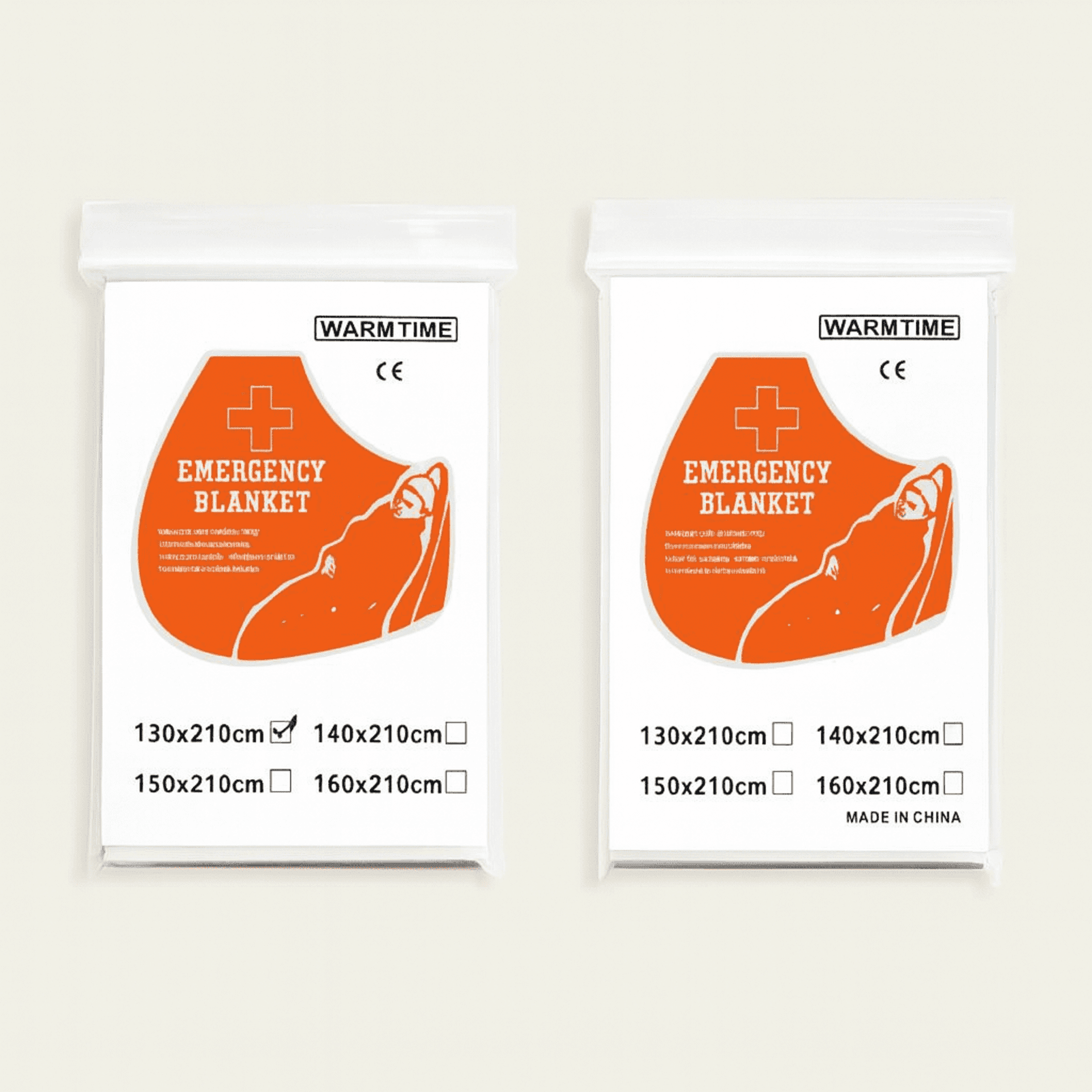 Pack 2 Mantas Térmicas de Emergencia Mylar – Impermeables y Reflectantes - 1