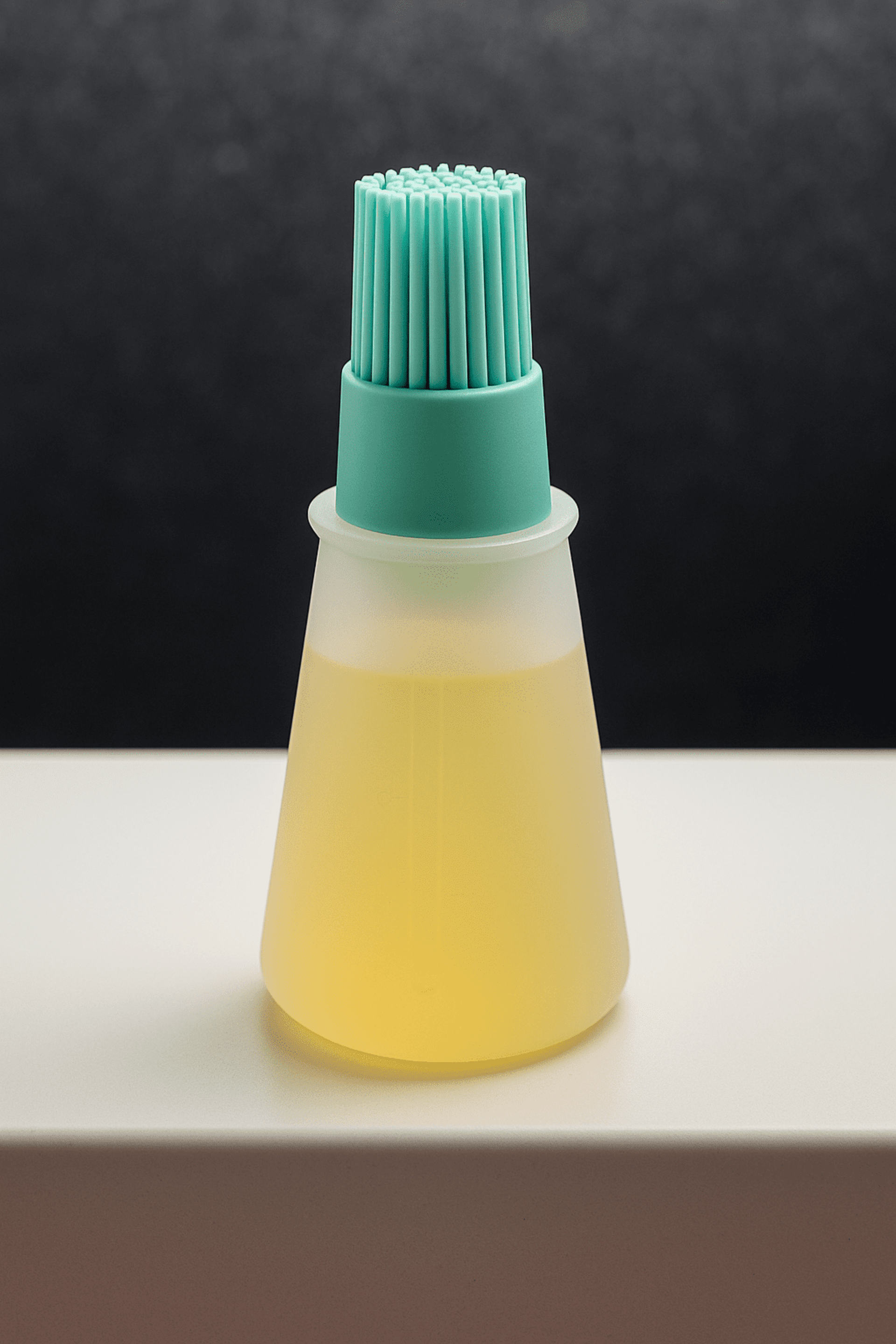 Botella de aceite con cepillo de silicona 2 en 1 – Resistente al calor - 6