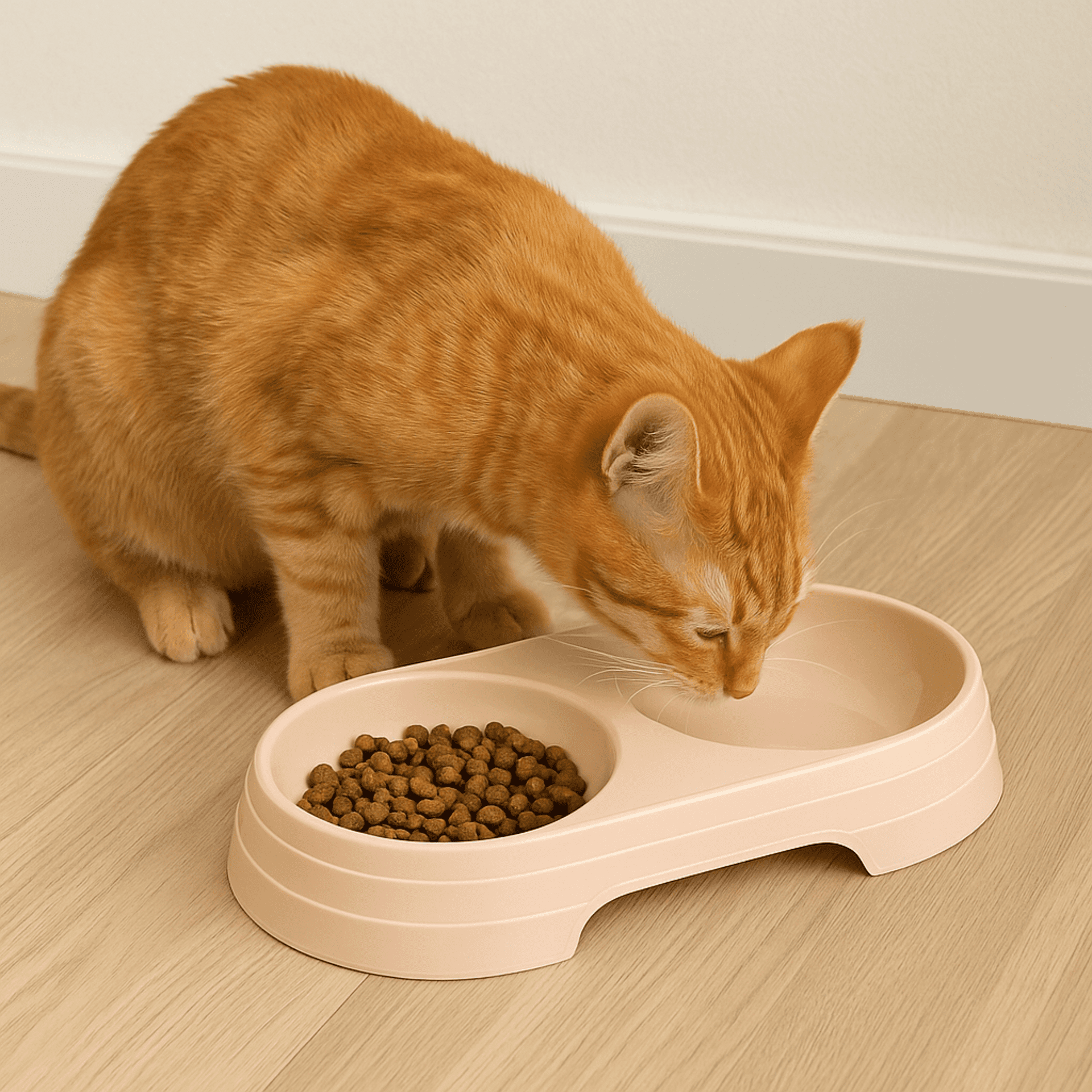 Comedero doble para gatos – cuencos con base antideslizante - 4