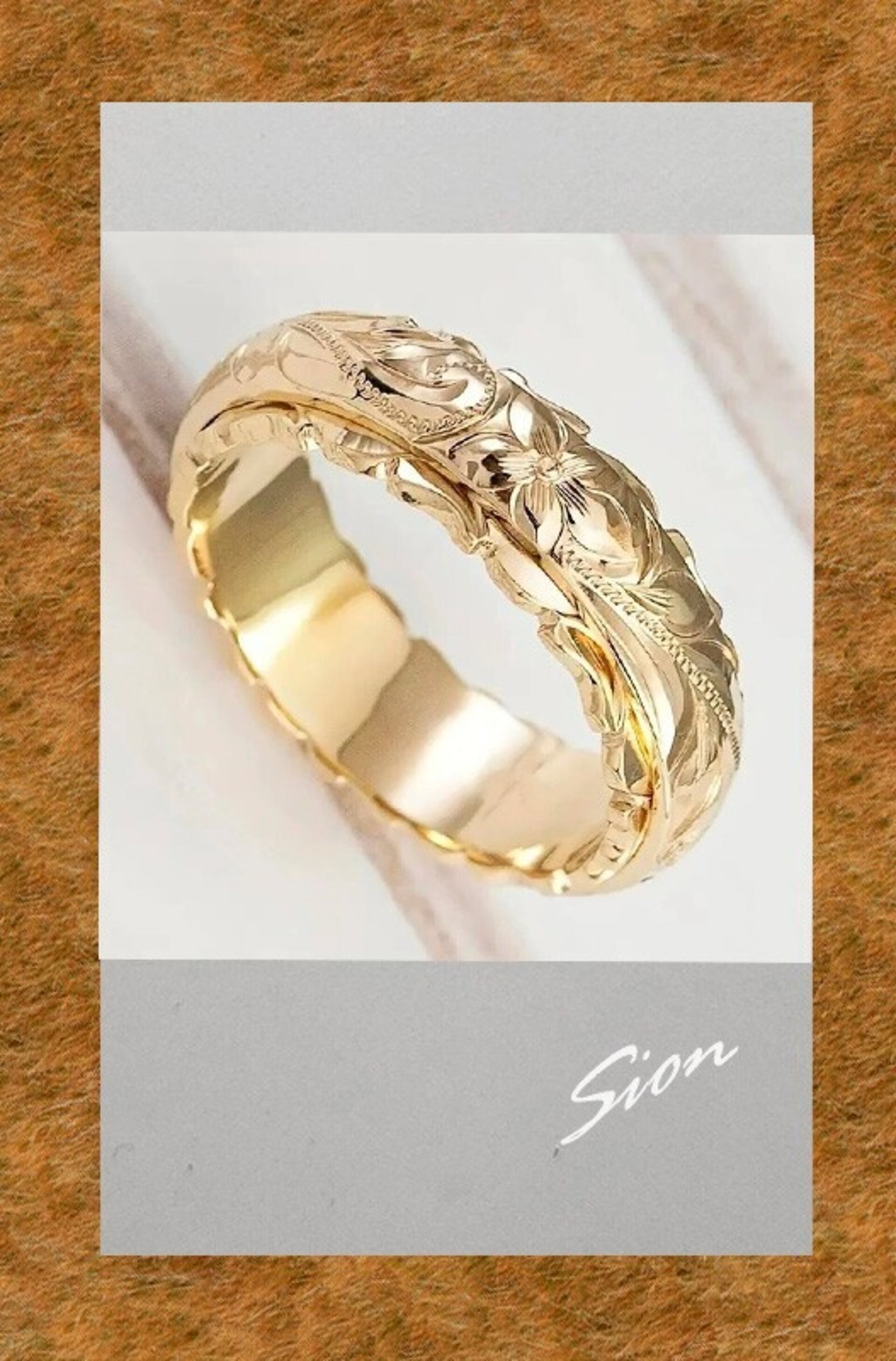 Anillo chapado en oro - 4