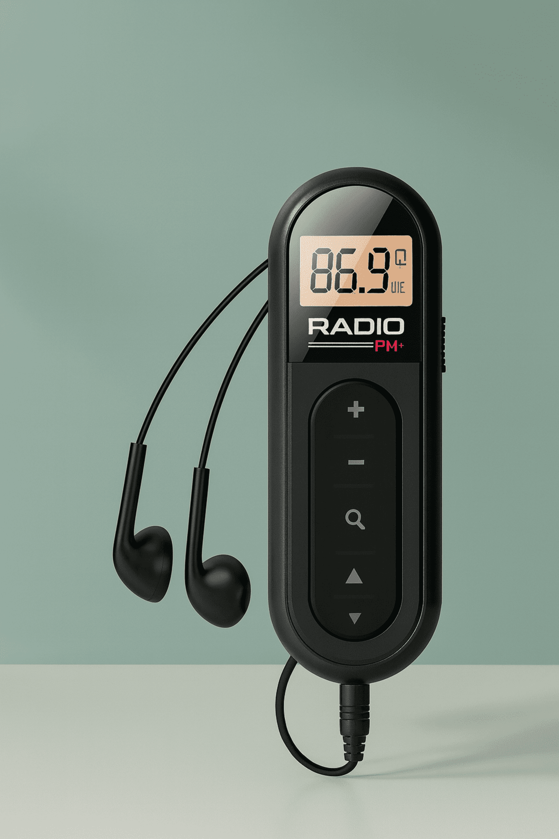 Mini Radio FM Portátil Recargable con Clip y Auriculares - 1