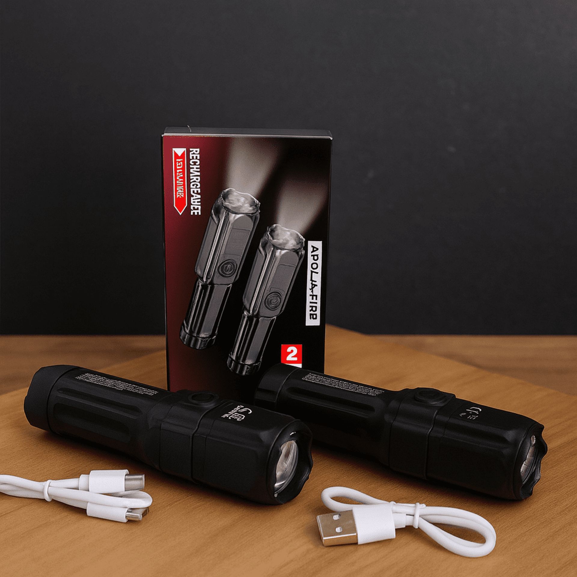 🔦 Pack 2 Linternas Recargables - Zoom Ajustable - - 1