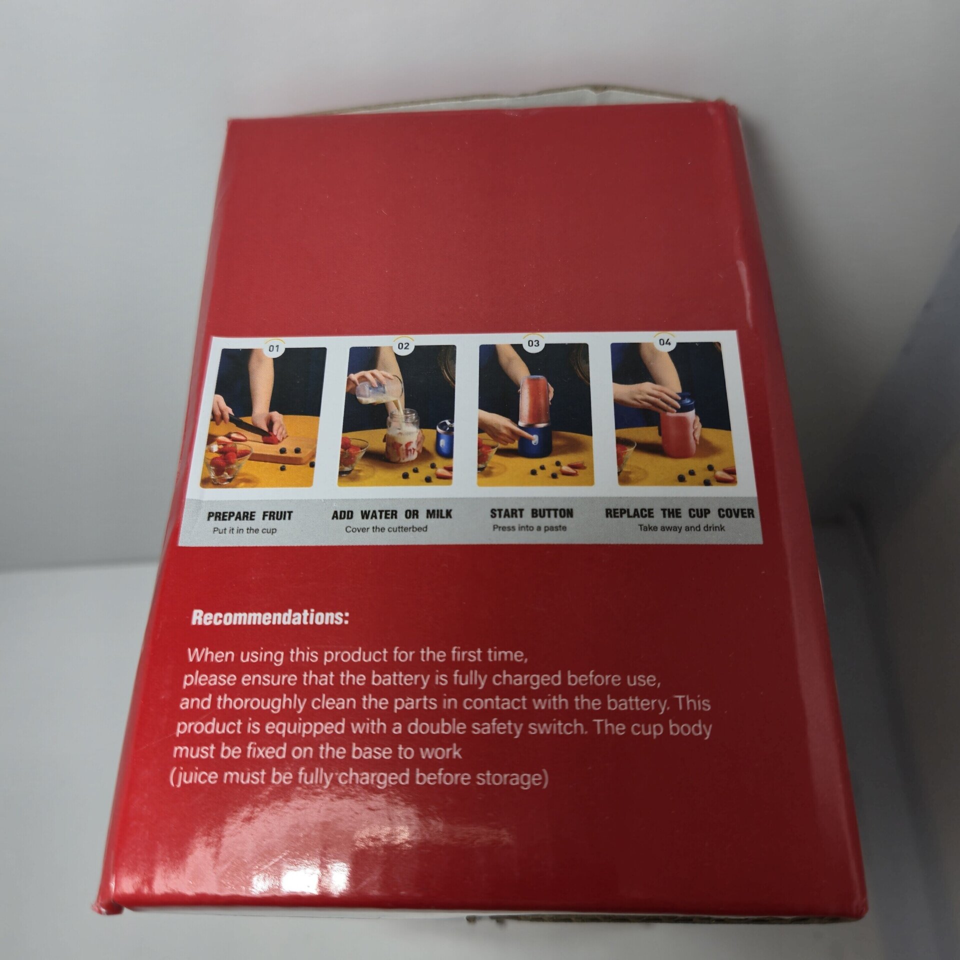 Batidora portátil doble USB recargable | Rosa pastel - 7