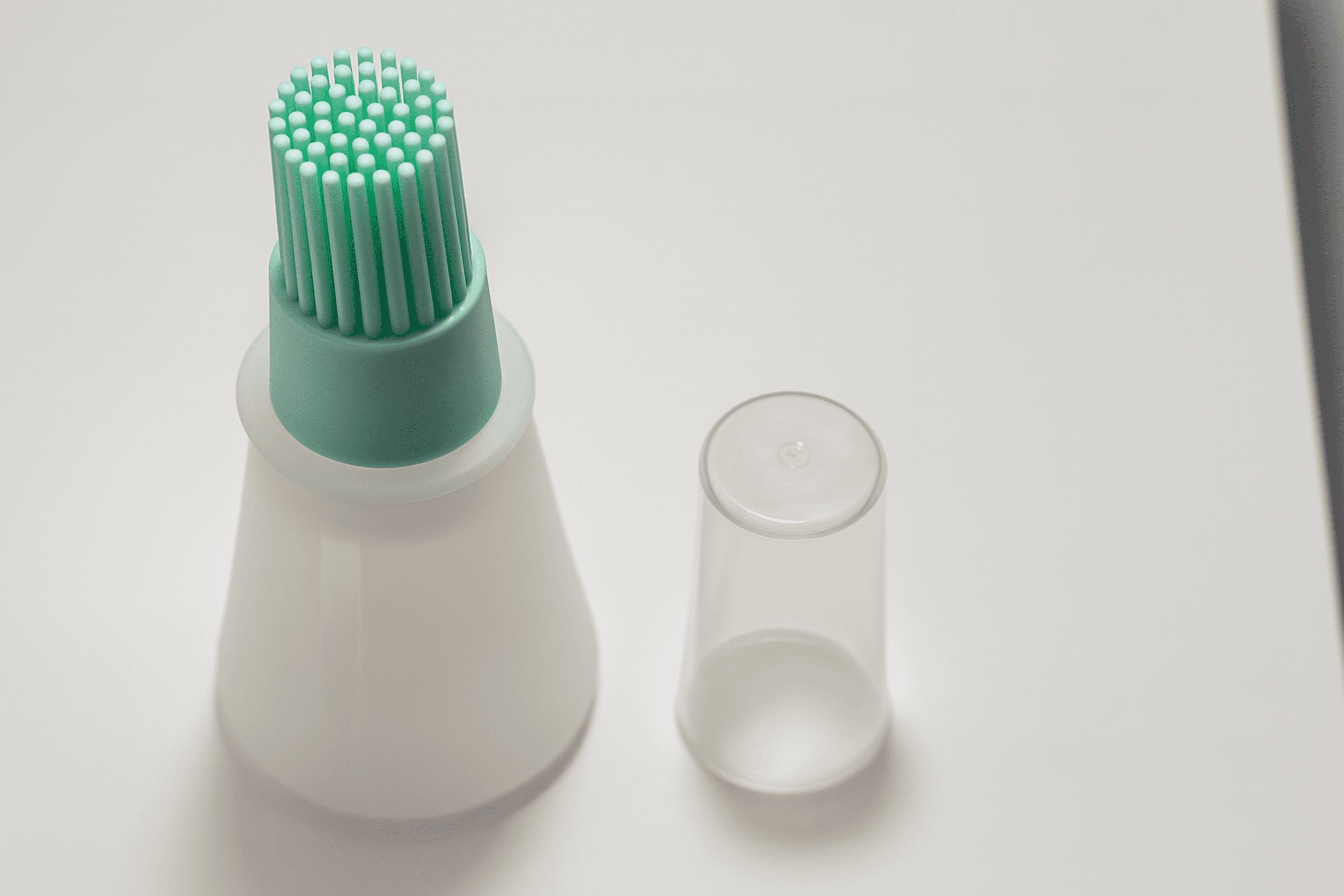 Botella de aceite con cepillo de silicona 2 en 1 – Resistente al calor - 5